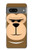 W2721 Cute Grumpy Monkey Cartoon Hard Case and Leather Flip Case For Google Pixel 7a