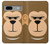 W2721 Cute Grumpy Monkey Cartoon Hard Case and Leather Flip Case For Google Pixel 7a