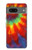 W2985 Colorful Tie Dye Texture Hard Case and Leather Flip Case For Google Pixel 7a