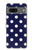 W3533 Blue Polka Dot Hard Case and Leather Flip Case For Google Pixel 7a
