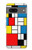 W3814 Piet Mondrian Line Art Composition Hard Case and Leather Flip Case For Google Pixel 7a