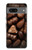 W3840 Dark Chocolate Milk Chocolate Lovers Hard Case and Leather Flip Case For Google Pixel 7a