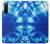 W1869 Tie Dye Blue Hard Case and Leather Flip Case For Sony Xperia 10 V