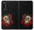 W3753 Dark Gothic Goth Skull Roses Hard Case and Leather Flip Case For Sony Xperia 10 V