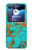 W2688 Aqua Copper Turquoise Gemstone Graphic Hard Case For Motorola Razr 40 Ultra