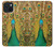 W0513 Peacock Hard Case and Leather Flip Case For iPhone 15