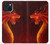 W0526 Red Dragon Hard Case and Leather Flip Case For iPhone 15