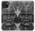 W1827 Japan Samurai Helmet Hard Case and Leather Flip Case For iPhone 15