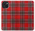 W2374 Tartan Red Pattern Hard Case and Leather Flip Case For iPhone 15