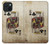 W2528 Poker King Card Hard Case and Leather Flip Case For iPhone 15