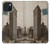 W2832 New York 1903 Flatiron Building Postcard Hard Case and Leather Flip Case For iPhone 15