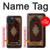 W3014 Vintage Map Book Cover Hard Case and Leather Flip Case For iPhone 15