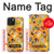 W3275 Cute Halloween Cartoon Pattern Hard Case and Leather Flip Case For iPhone 15