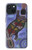 W3387 Platypus Australian Aboriginal Art Hard Case and Leather Flip Case For iPhone 15