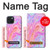 W3444 Digital Art Colorful Liquid Hard Case and Leather Flip Case For iPhone 15