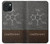 W3475 Caffeine Molecular Hard Case and Leather Flip Case For iPhone 15