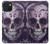 W3582 Purple Sugar Skull Hard Case and Leather Flip Case For iPhone 15