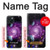 W3689 Galaxy Outer Space Planet Hard Case and Leather Flip Case For iPhone 15