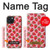 W3719 Strawberry Pattern Hard Case and Leather Flip Case For iPhone 15