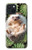 W3863 Pygmy Hedgehog Dwarf Hedgehog Paint Hard Case and Leather Flip Case For iPhone 15