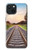 W3866 Railway Straight Train Track Hard Case and Leather Flip Case For iPhone 15