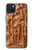 W1307 Fish Wood Carving Graphic Printed Hard Case and Leather Flip Case For iPhone 15 Plus