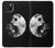 W1372 Moon Yin-Yang Hard Case and Leather Flip Case For iPhone 15 Plus