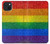 W2683 Rainbow LGBT Pride Flag Hard Case and Leather Flip Case For iPhone 15 Plus