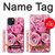 W2943 Pink Rose Hard Case and Leather Flip Case For iPhone 15 Plus