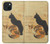 W3229 Vintage Cat Poster Hard Case and Leather Flip Case For iPhone 15 Plus