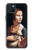 W3471 Lady Ermine Leonardo da Vinci Hard Case and Leather Flip Case For iPhone 15 Plus