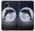 W3510 Dolphin Moon Night Hard Case and Leather Flip Case For iPhone 15 Plus