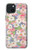 W3688 Floral Flower Art Pattern Hard Case and Leather Flip Case For iPhone 15 Plus