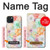 W3705 Pastel Floral Flower Hard Case and Leather Flip Case For iPhone 15 Plus