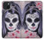 W3821 Sugar Skull Steam Punk Girl Gothic Hard Case and Leather Flip Case For iPhone 15 Plus