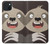 W3855 Sloth Face Cartoon Hard Case and Leather Flip Case For iPhone 15 Plus
