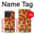 W0236 Pizza Hard Case and Leather Flip Case For iPhone 15 Pro