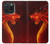 W0526 Red Dragon Hard Case and Leather Flip Case For iPhone 15 Pro