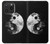 W1372 Moon Yin-Yang Hard Case and Leather Flip Case For iPhone 15 Pro