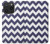 W2345 Navy Blue Shavron Zig Zag Pattern Hard Case and Leather Flip Case For iPhone 15 Pro