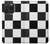 W2492 Black and White Check Hard Case and Leather Flip Case For iPhone 15 Pro