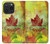 W2523 Canada Autumn Maple Leaf Hard Case and Leather Flip Case For iPhone 15 Pro