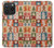 W2854 Cute Xmas Pattern Hard Case and Leather Flip Case For iPhone 15 Pro