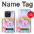 W3070 Rainbow Unicorn Pastel Sky Hard Case and Leather Flip Case For iPhone 15 Pro