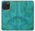 W3147 Aqua Marble Stone Hard Case and Leather Flip Case For iPhone 15 Pro