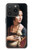 W3471 Lady Ermine Leonardo da Vinci Hard Case and Leather Flip Case For iPhone 15 Pro