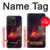 W3897 Red Nebula Space Hard Case and Leather Flip Case For iPhone 15 Pro