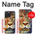 W1354 Lion Hard Case and Leather Flip Case For iPhone 15 Pro Max