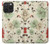 W2179 Flower Floral Vintage Art Pattern Hard Case and Leather Flip Case For iPhone 15 Pro Max