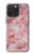 W2843 Pink Marble Texture Hard Case and Leather Flip Case For iPhone 15 Pro Max
